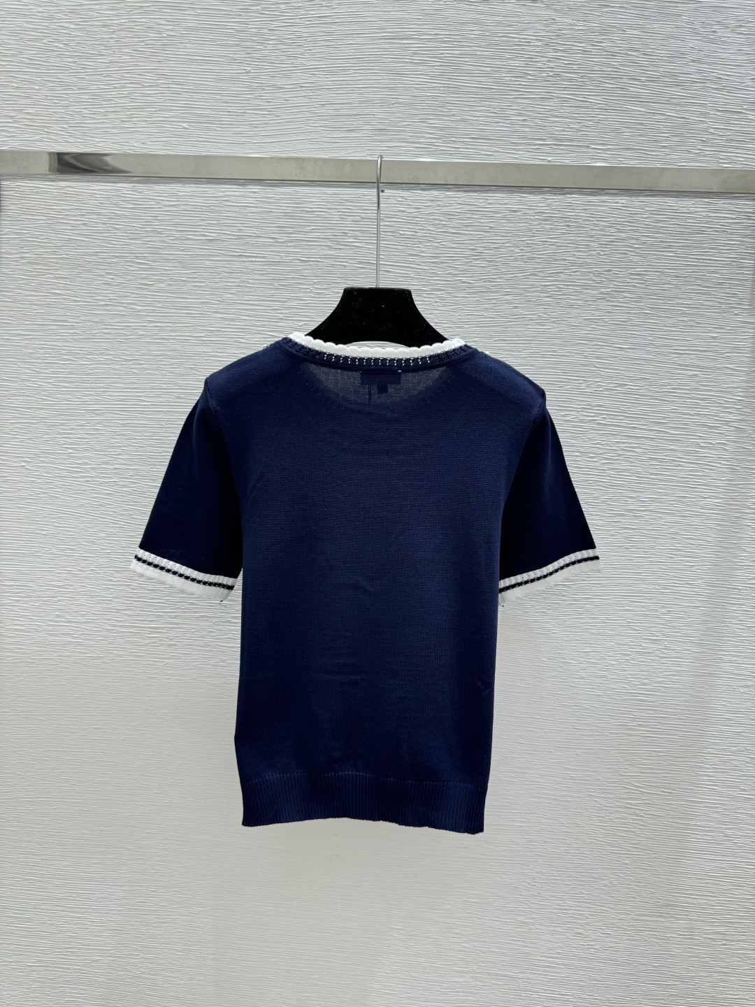 Chrome Hearts CH家 春夏新款 撞色钉珠圆领针织短袖