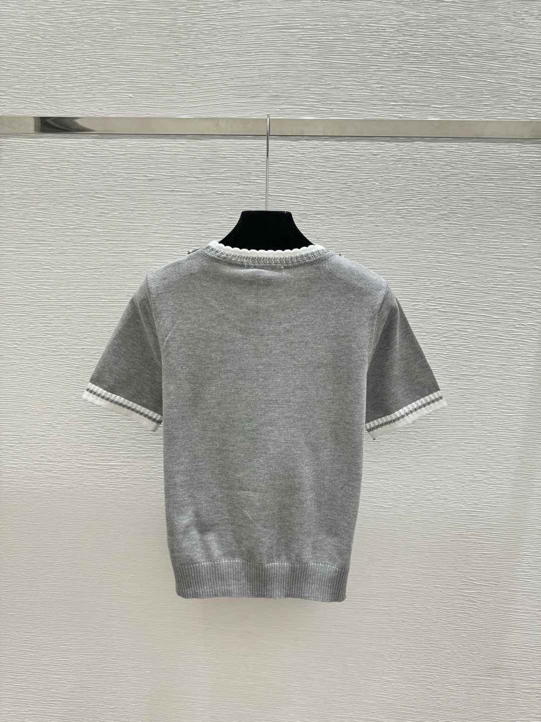 Chrome Hearts CH家 春夏新款 撞色钉珠圆领针织短袖