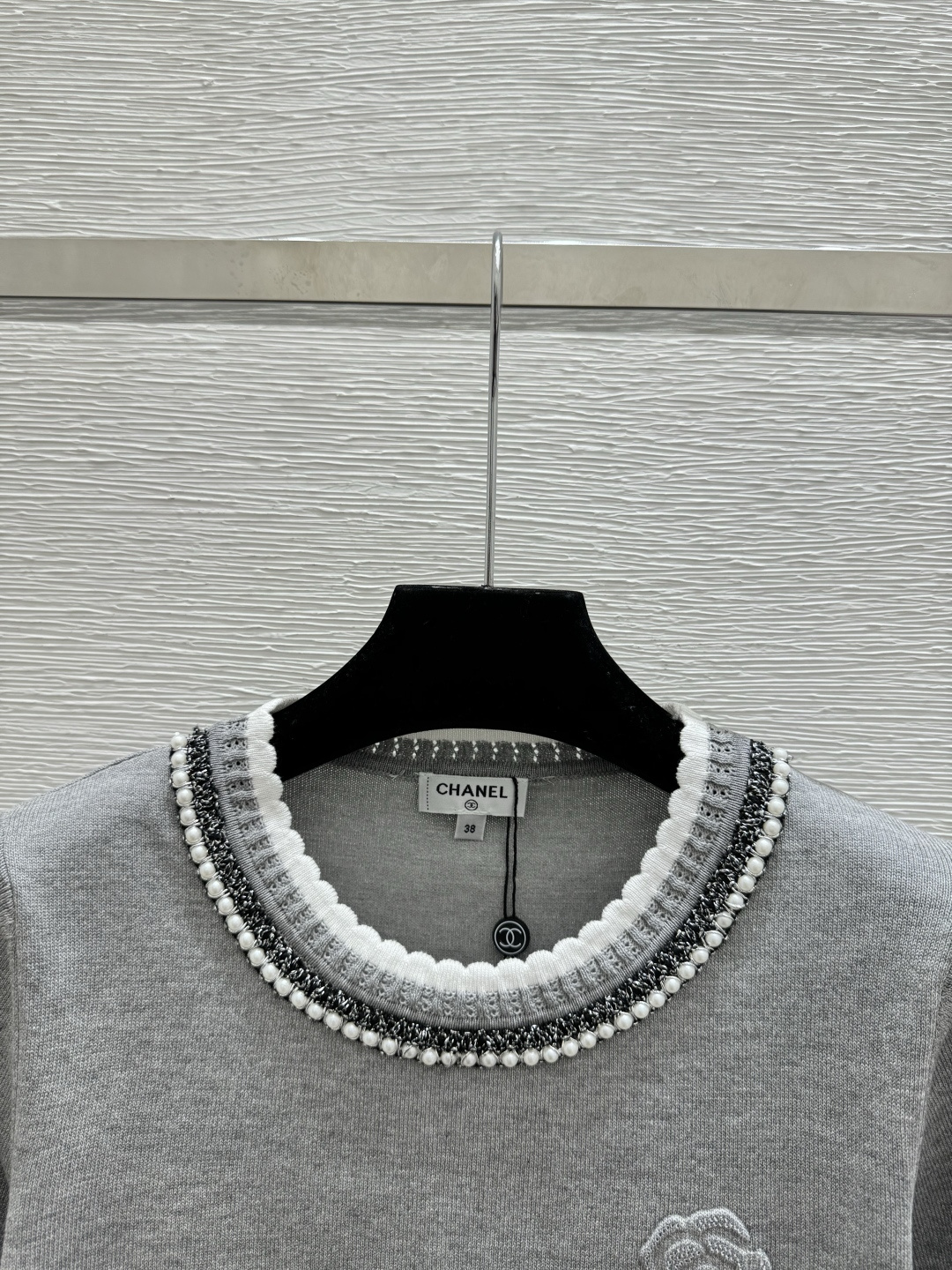 Chrome Hearts CH家 春夏新款 撞色钉珠圆领针织短袖