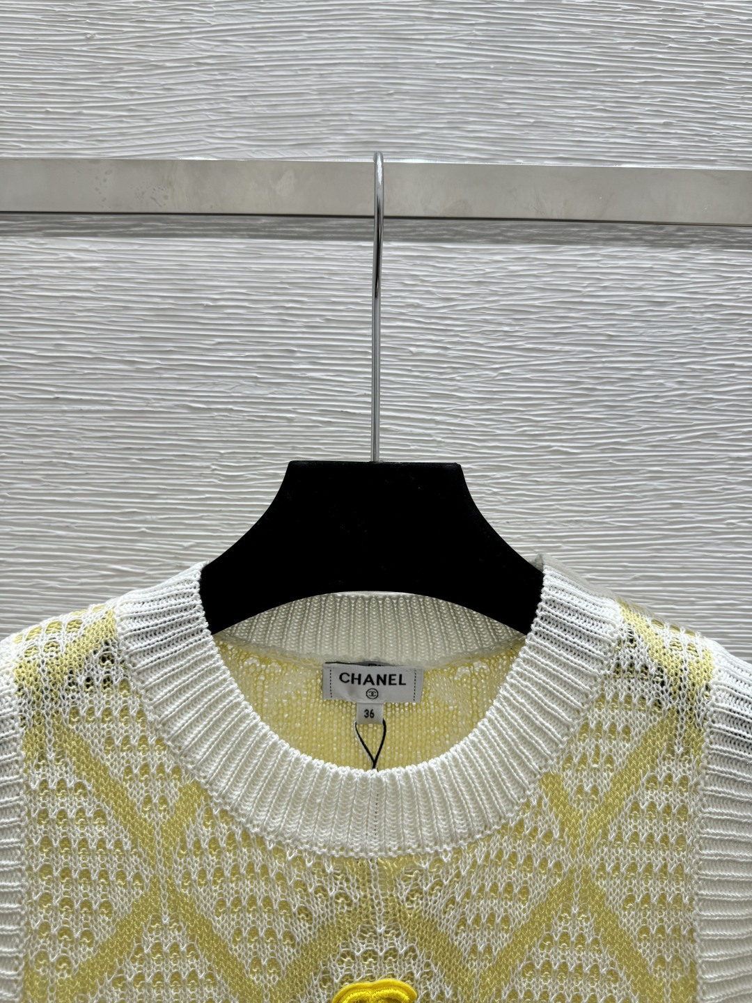 Chrome Hearts CH家 春夏新款 撞色菱格镂空圆领针织背心