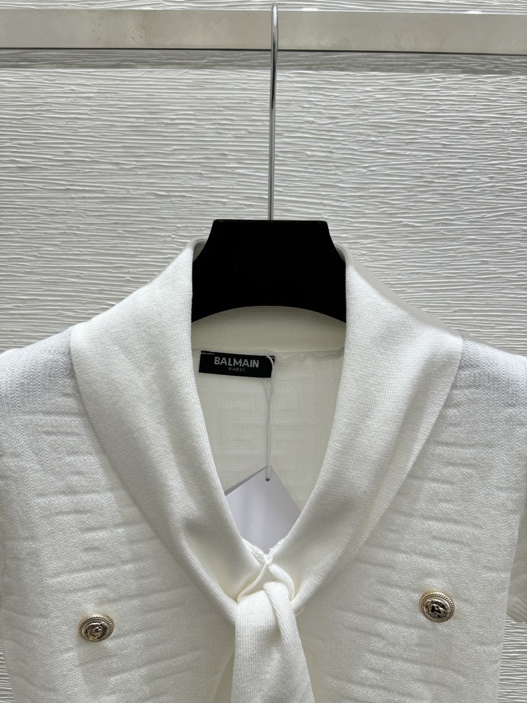 Chanel BA家 春夏新款 纯色简约绑带针织短袖