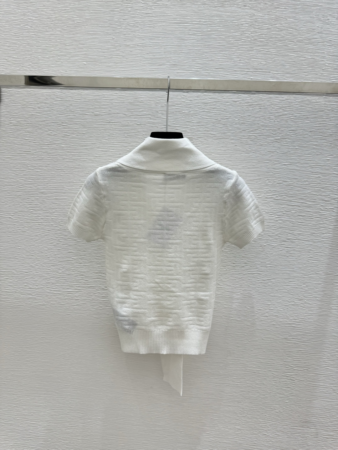 Chanel BA家 春夏新款 纯色简约绑带针织短袖