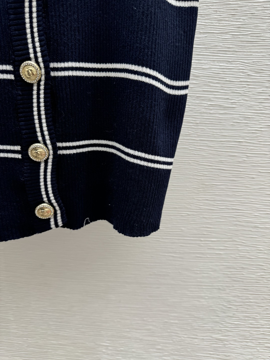 Chrome Hearts CH家 春夏新款 撞色条纹V领针织背心开衫