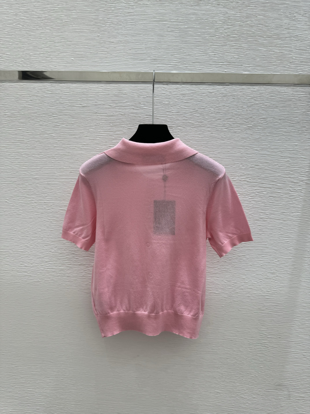 Prada LP家 春夏新款 纯色翻领简约针织短袖
