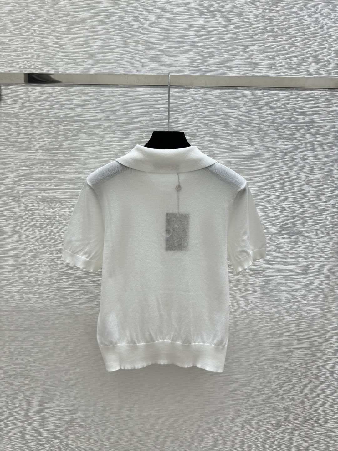 Prada LP家 春夏新款 纯色翻领简约针织短袖