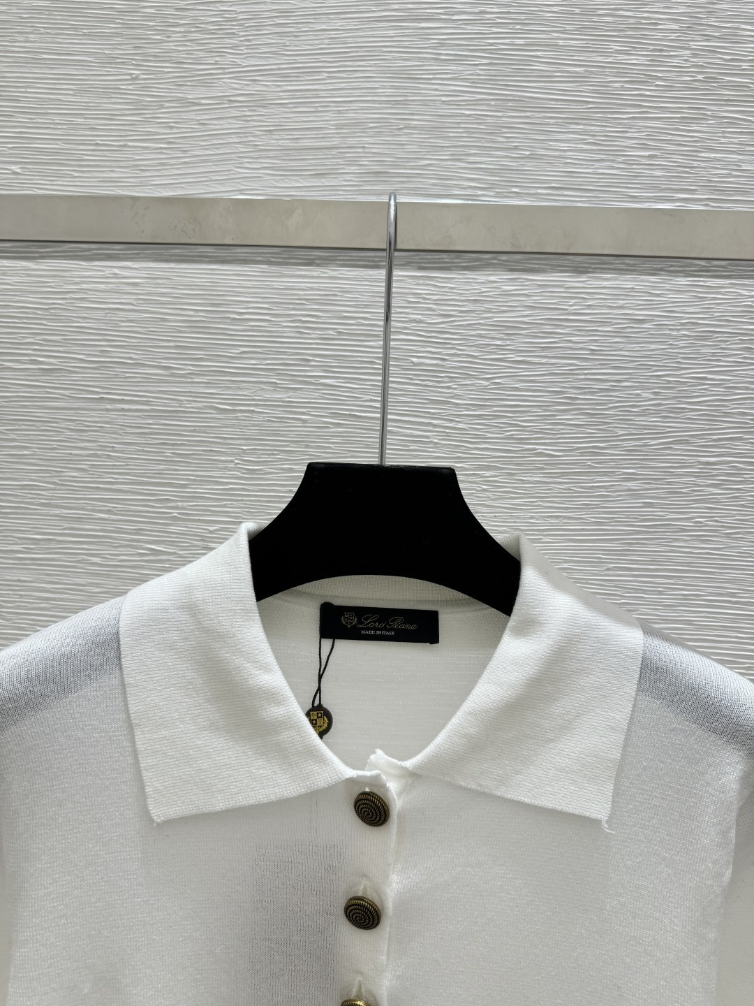Prada LP家 春夏新款 纯色翻领简约针织短袖