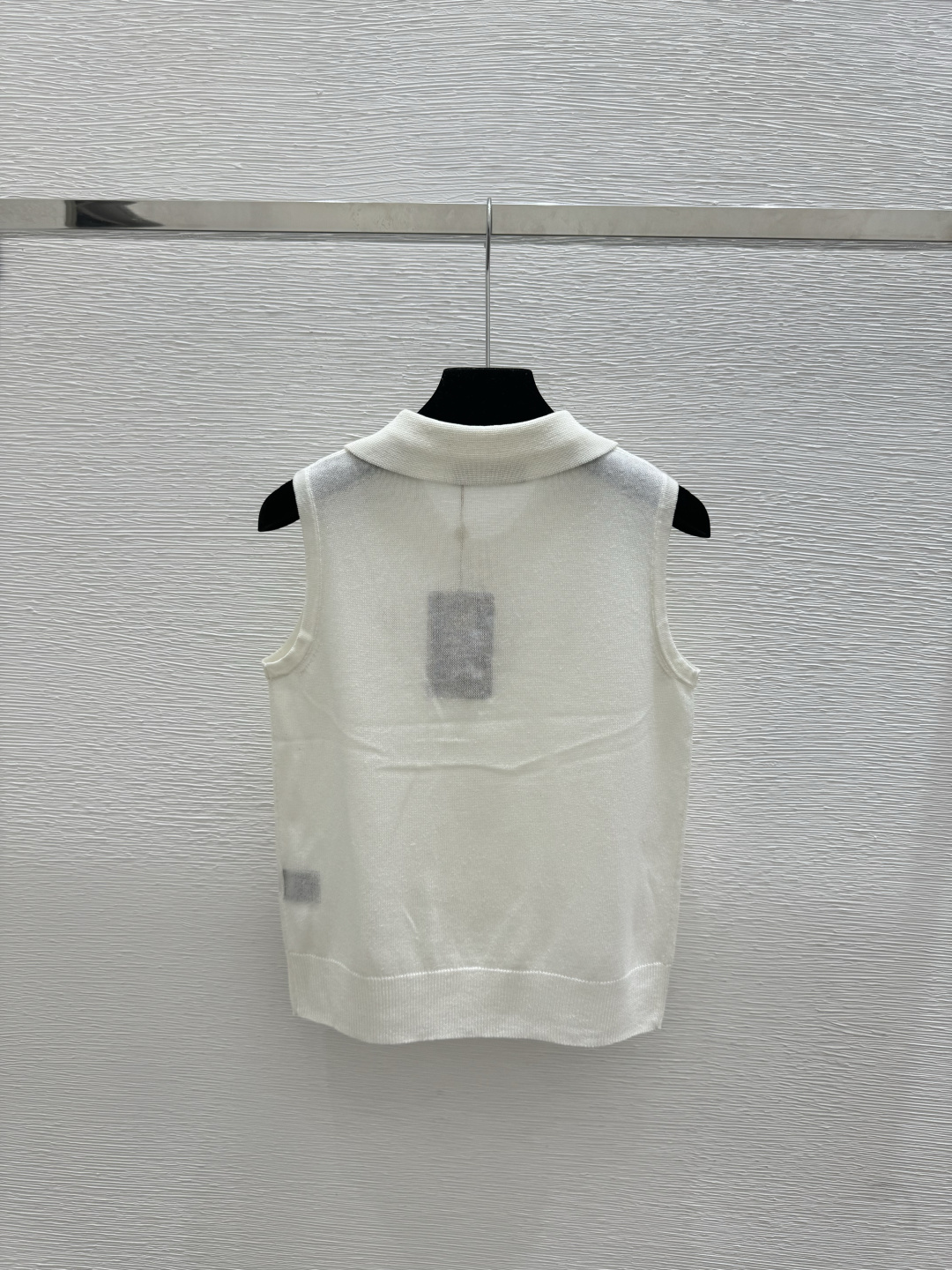 Prada LP家 春夏新款 纯色翻领简约针织背心