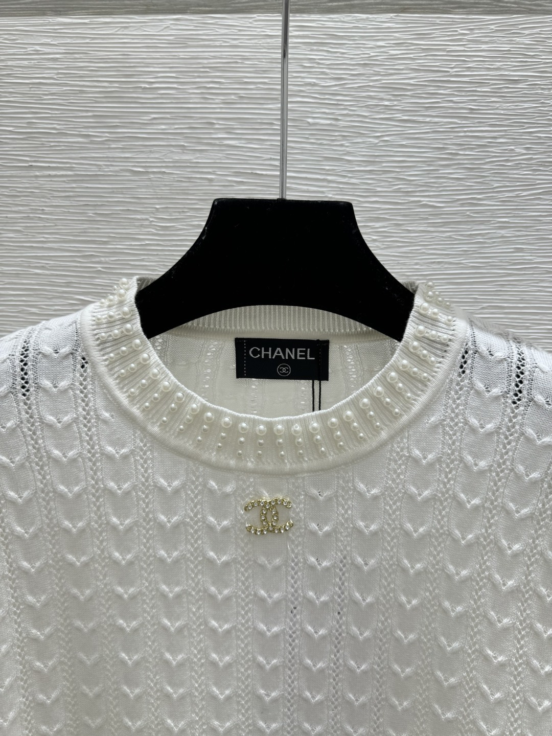 Chrome Hearts CH家 春夏新款 纯色重工钉珠圆领针织短袖