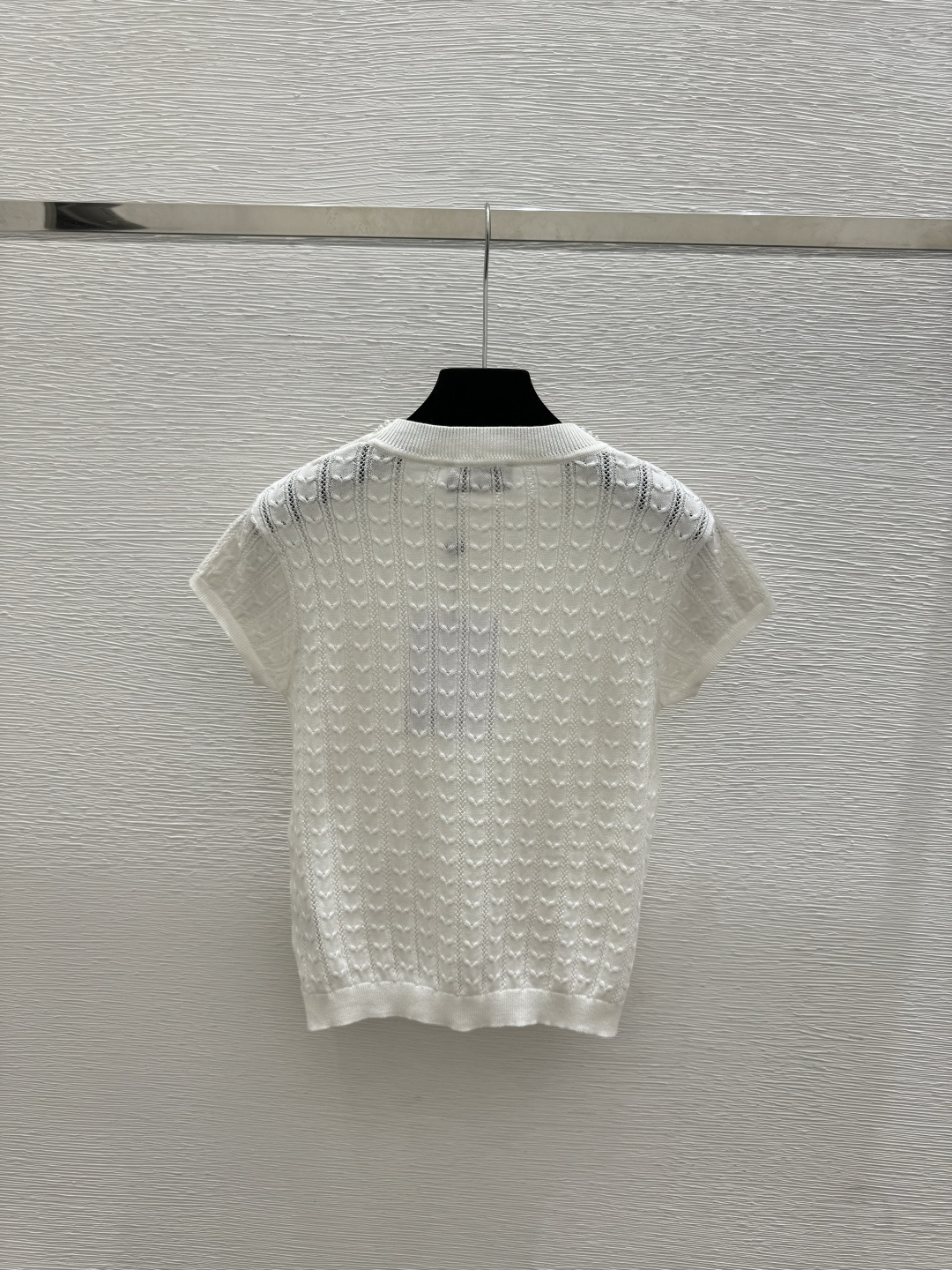 Chrome Hearts CH家 春夏新款 纯色重工钉珠圆领针织短袖