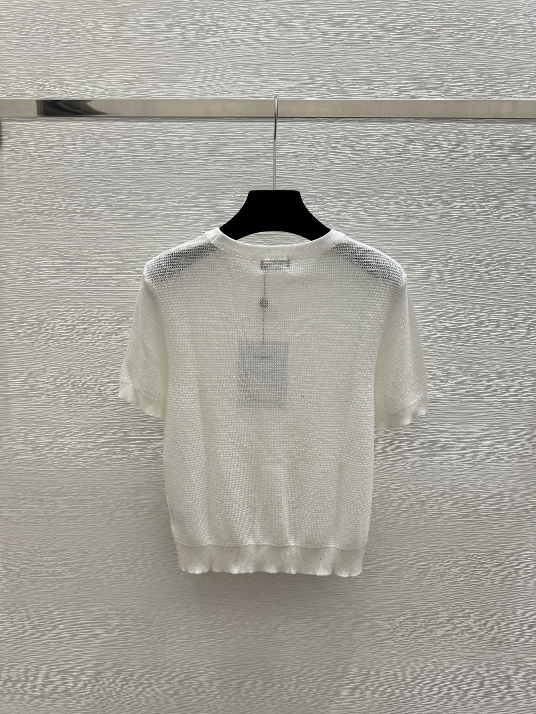🆕CH家🆕  春夏新款 纯色简约圆领针织短袖颜色：白色 黑色尺码：36.38.40