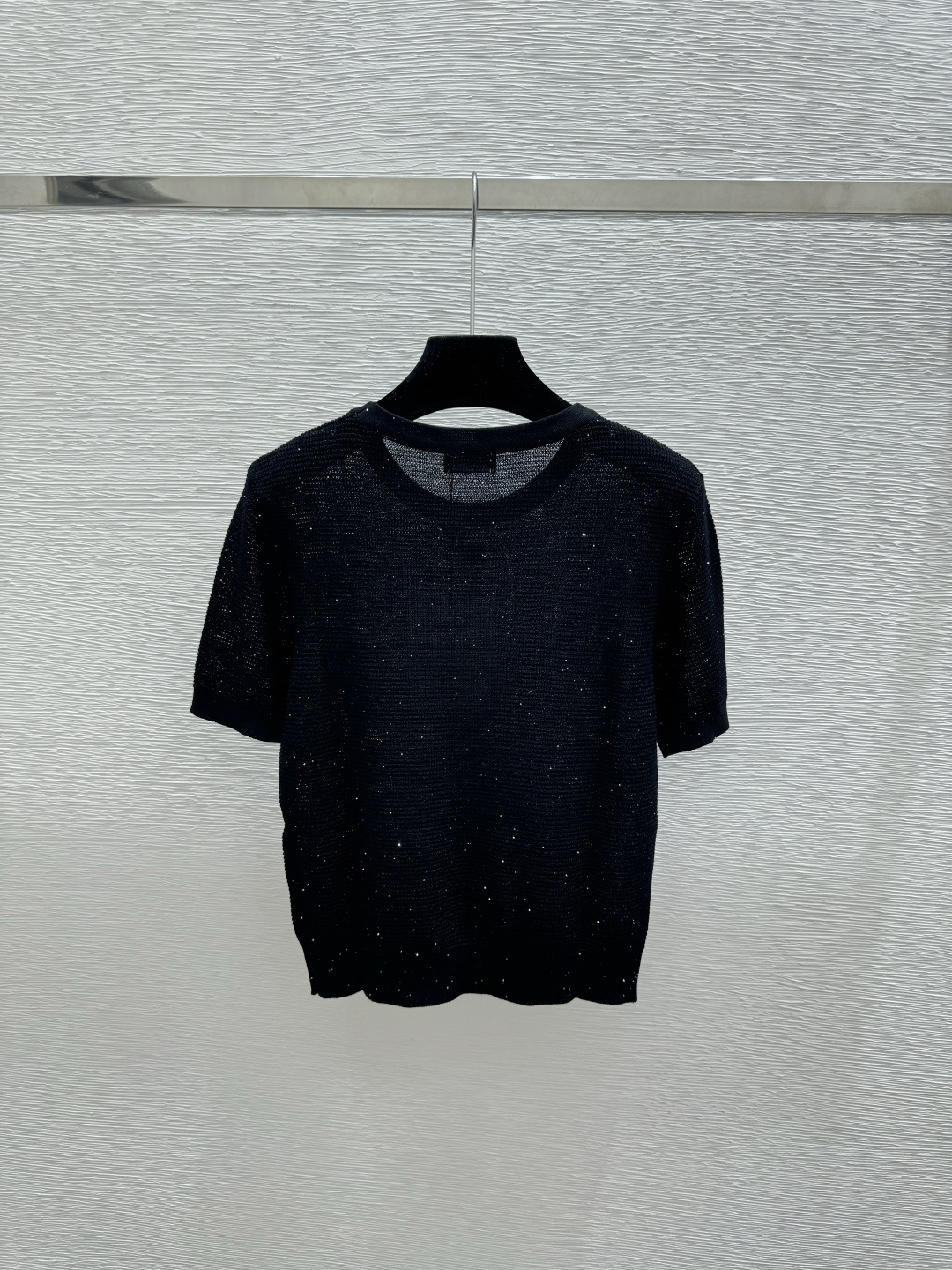 🆕CH家🆕  春夏新款 纯色简约圆领针织短袖颜色：白色 黑色尺码：36.38.40