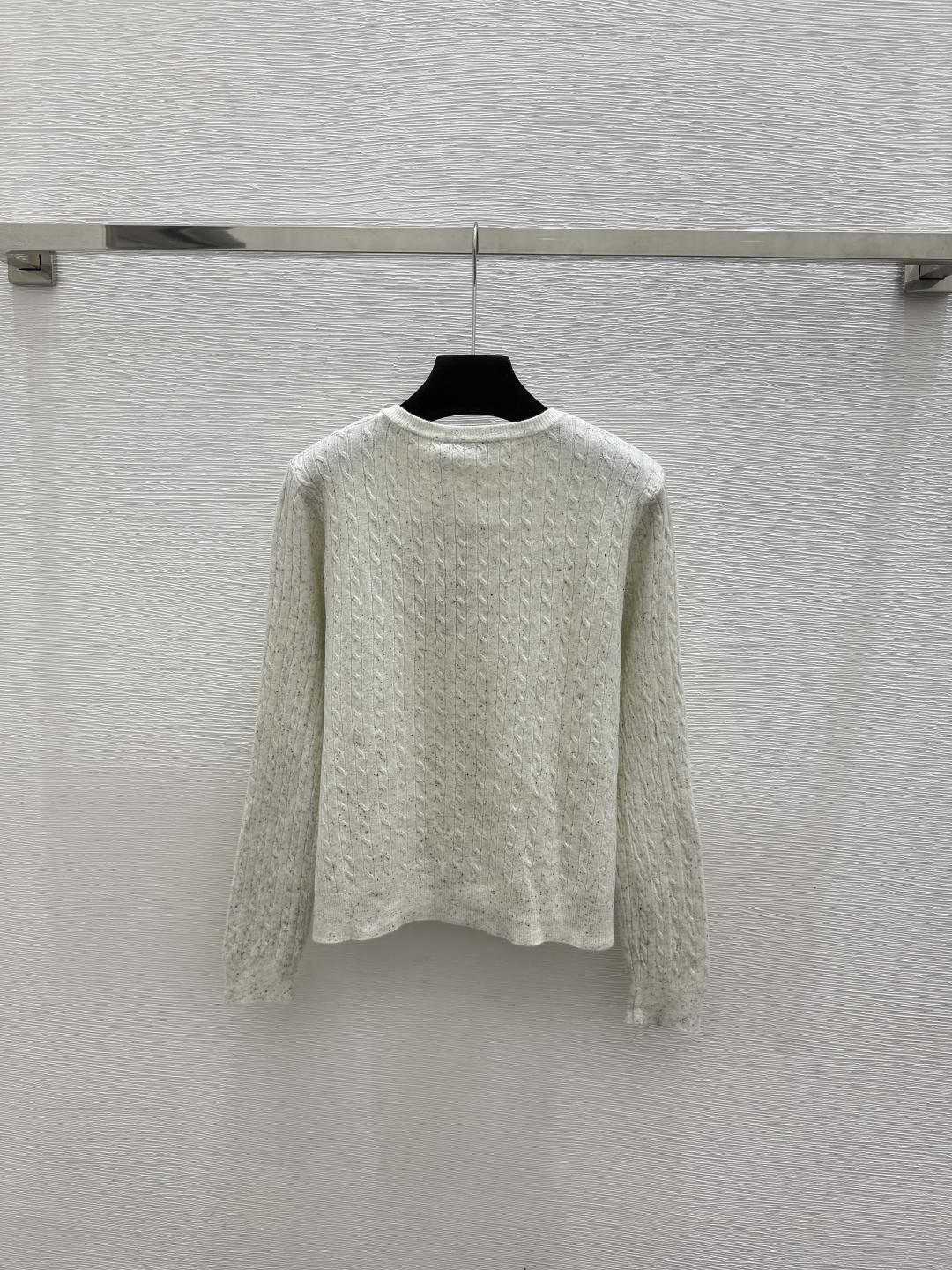 🆕M家🆕  春夏新款 纯色简约圆领针织长袖开衫颜色：白色 灰色尺码：36.38.40