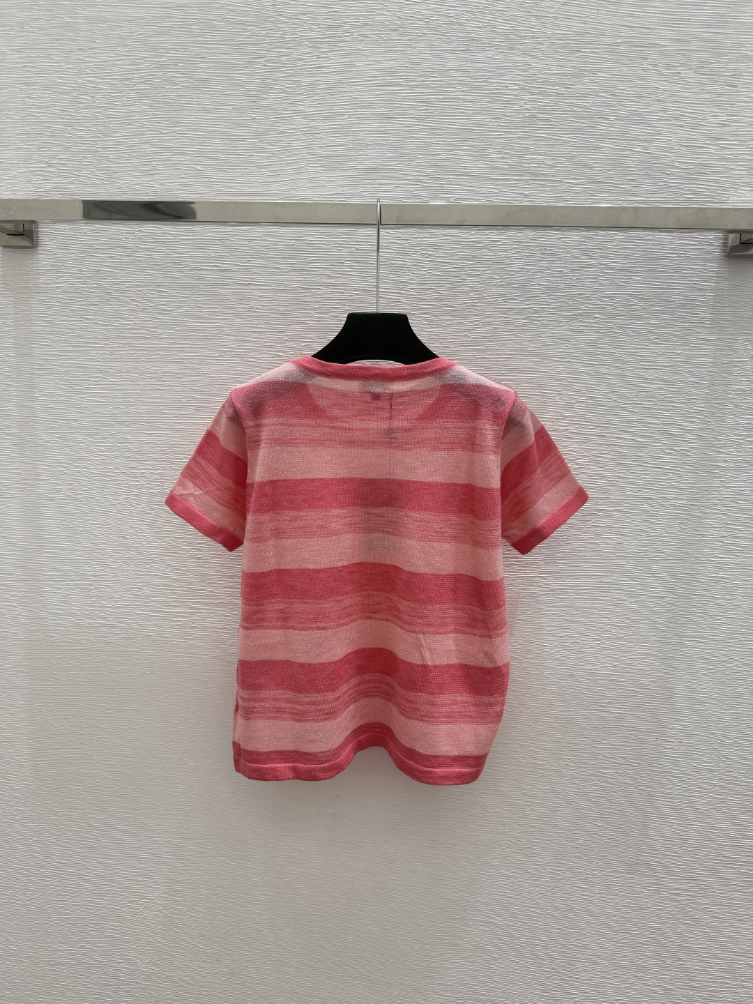 🆕CH家🆕  春夏新款 撞色条纹圆领针织短袖颜色：粉色 蓝色尺码：36.38.40