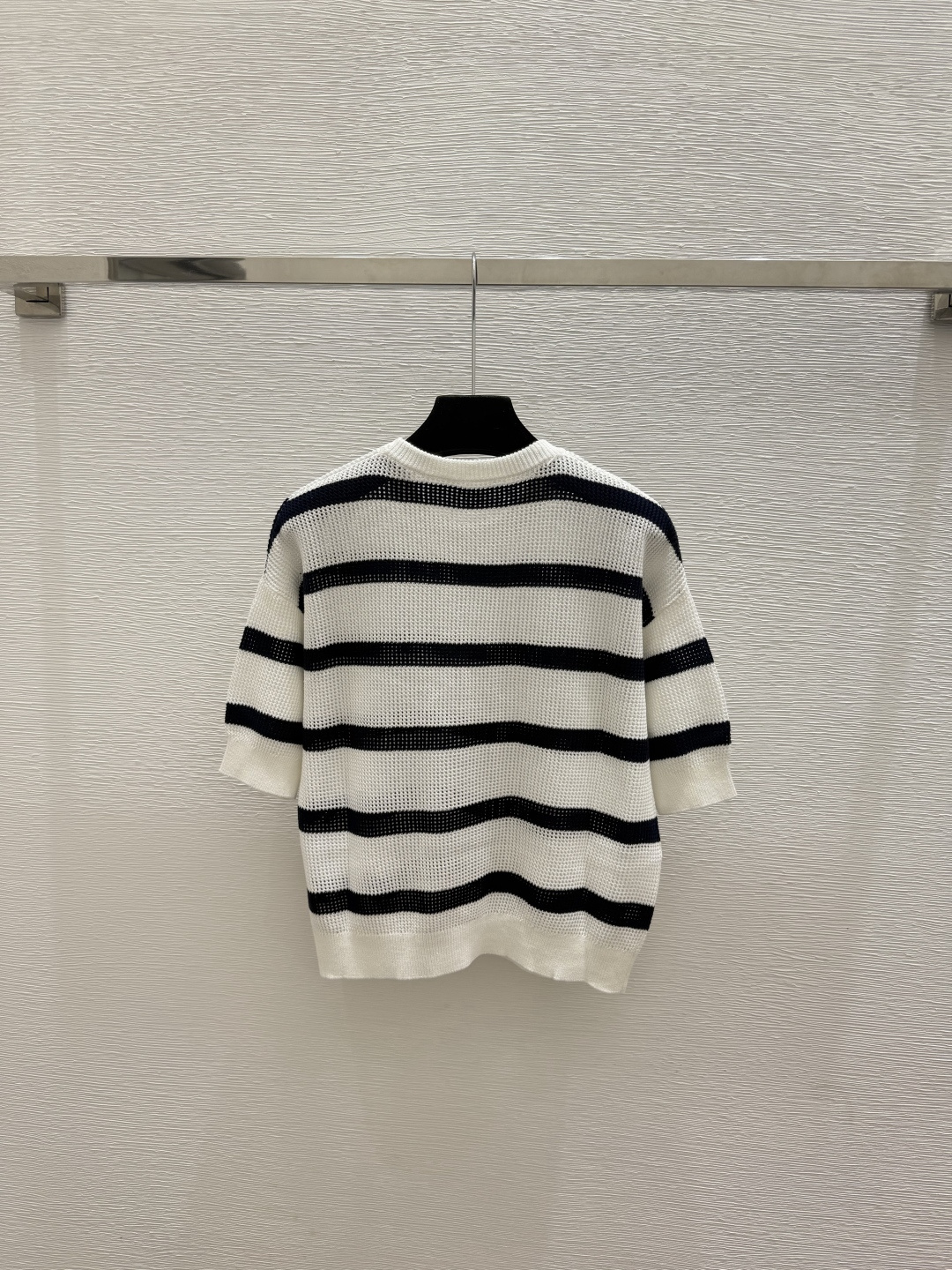 🆕BC家🆕  春夏新款 撞色条纹圆领针织短袖颜色：红色 蓝色尺码：36.38.40