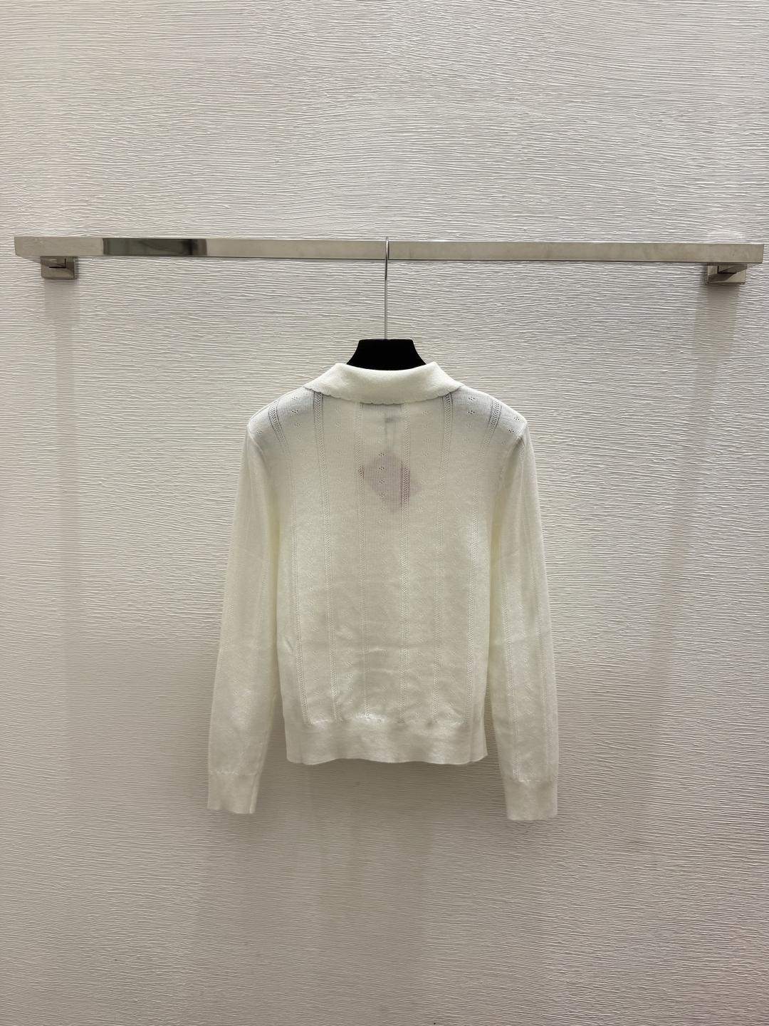 🆕M家🆕  春夏新款 纯色简约翻领针织长袖开衫颜色：白色 灰色 宝蓝尺码：36.38.40