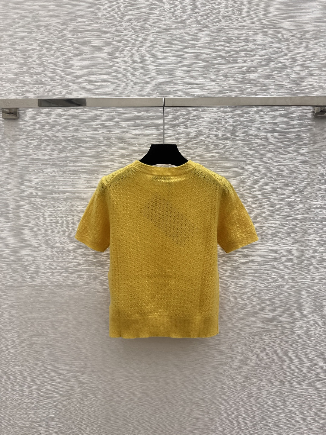 🆕M家🆕  春夏新款 纯色简约圆领针织短袖颜色：黄色 灰色尺码：36.38.40
