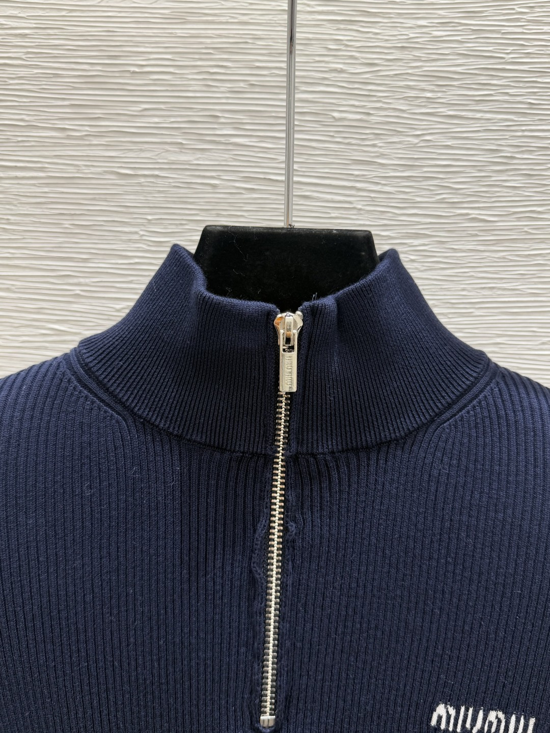 🆕M家🆕  早秋新款  纯色简约高领针织短袖裙 颜色：宝蓝 尺码：36.38.40