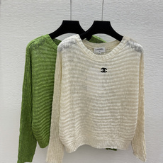 🆕CH家🆕 早秋新款 纯色简约针织长袖 颜色:杏色 绿色 尺码:36.38.40 🆕CH家🆕 早秋新款 纯色简约针织长袖 颜色:杏色 绿色 尺码:36.38.40