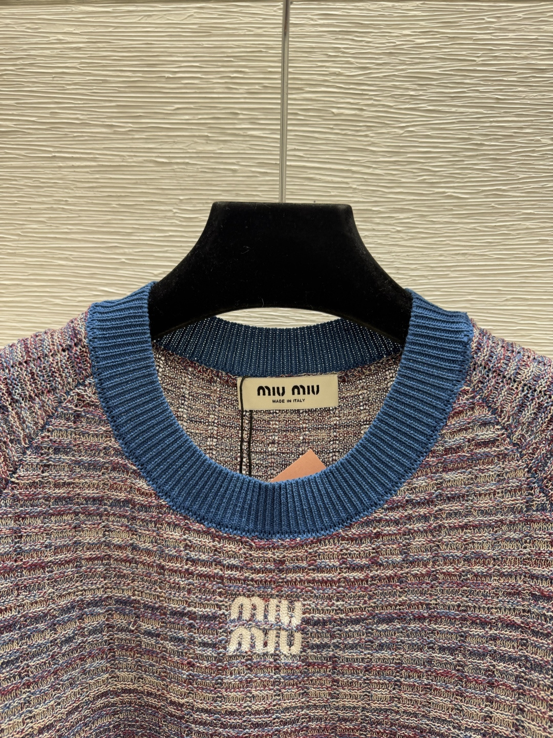 🆕CH家🆕  早秋新款  撞色简约圆领针织短袖 颜色：蓝色 黑色 尺码：36.38.40      
