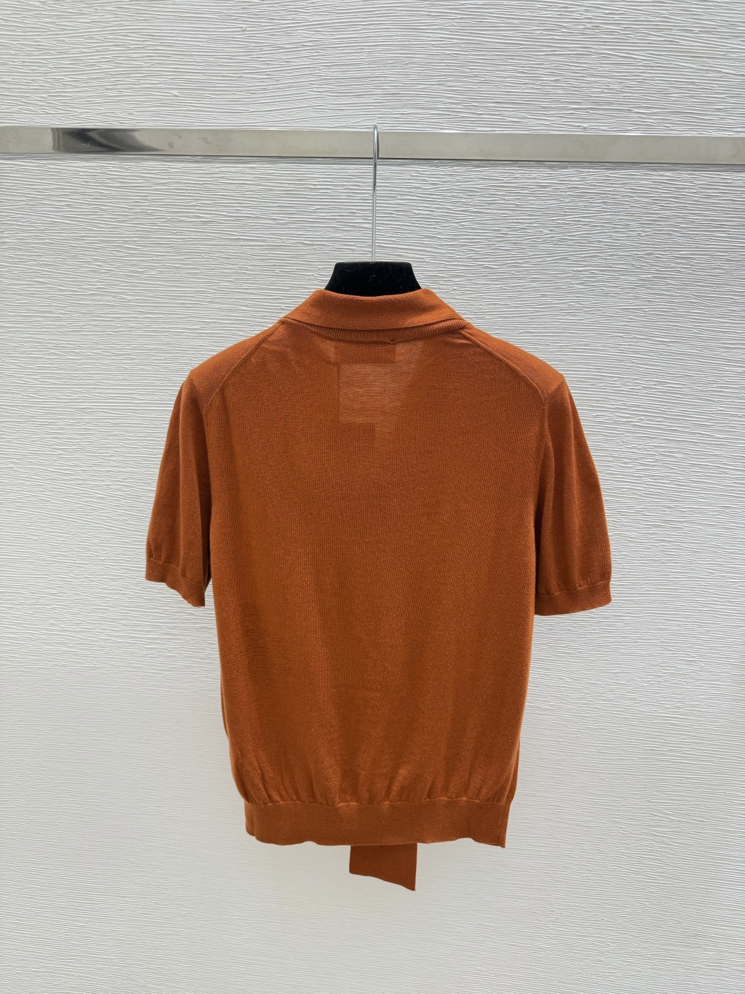 🆕M家🆕  早秋新款 纯色简约针织短袖 颜色：橘色 尺码：36.38.40