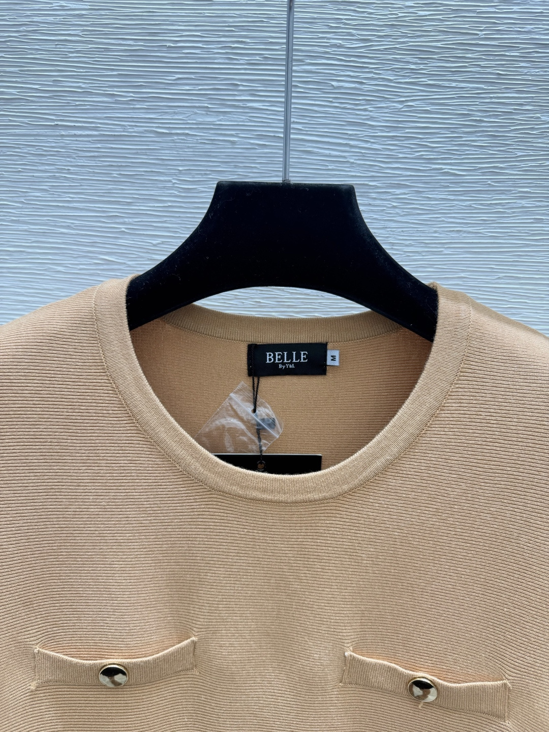 🆕BE家🆕  早秋新款  纯色简约圆领连衣裙 颜色：卡其 尺码：36.38.40      