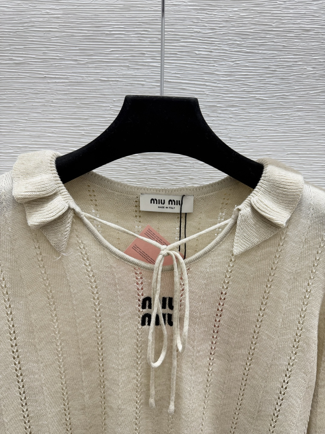 🆕M家🆕  早秋新款  纯色花边针织长袖 颜色：杏色 灰色 尺码：36.38.40      