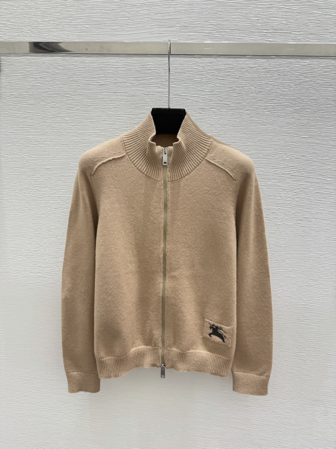 🆕BU家🆕  早秋新款  纯色高领针织长袖开衫 颜色：卡其 灰色 宝蓝 尺码：36.38.40      