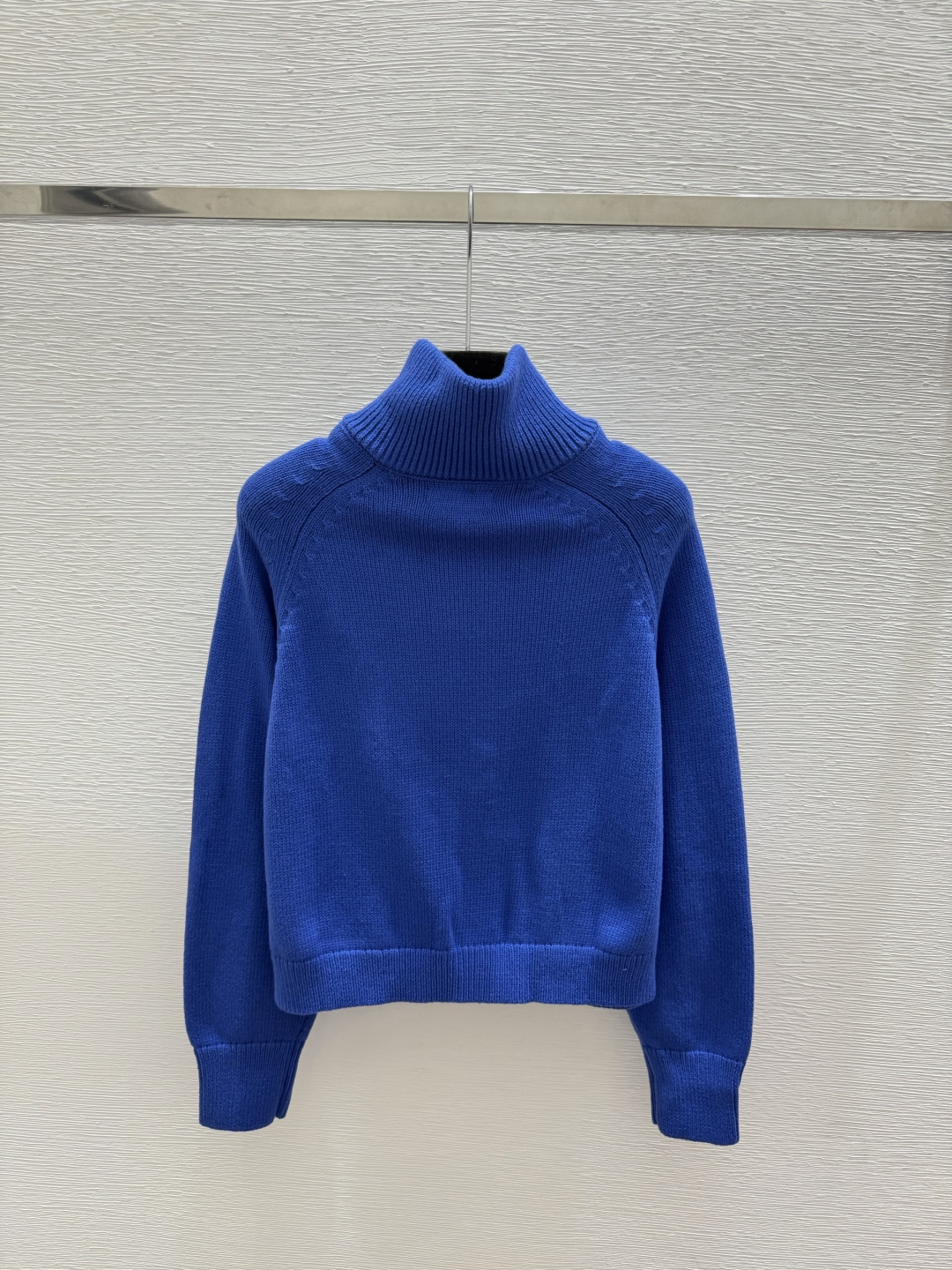 🆕US家🆕  早秋新款  撞色火柴人高领针织长袖开衫 颜色：蓝色 咖啡 尺码：36.38.40      