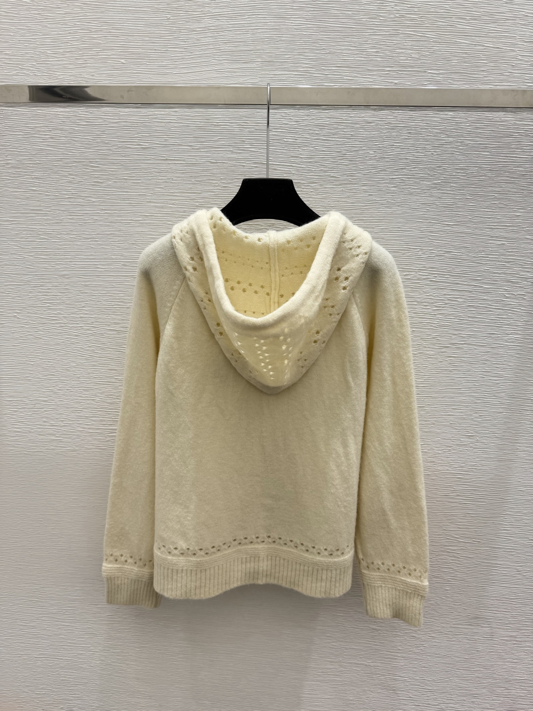🆕LO家🆕  早秋新款  纯色简约连帽针织长袖开衫 颜色：杏色 灰色 尺码：36.38.40      