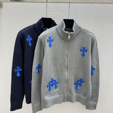 🆕克家🆕 早秋新款 撞色高领针织长袖开衫 颜色:灰色 宝蓝 尺码:36.38.40 🆕克家🆕 早秋新款 撞色高领针织长袖开衫 颜色:灰色 宝蓝 尺码:36.38.40