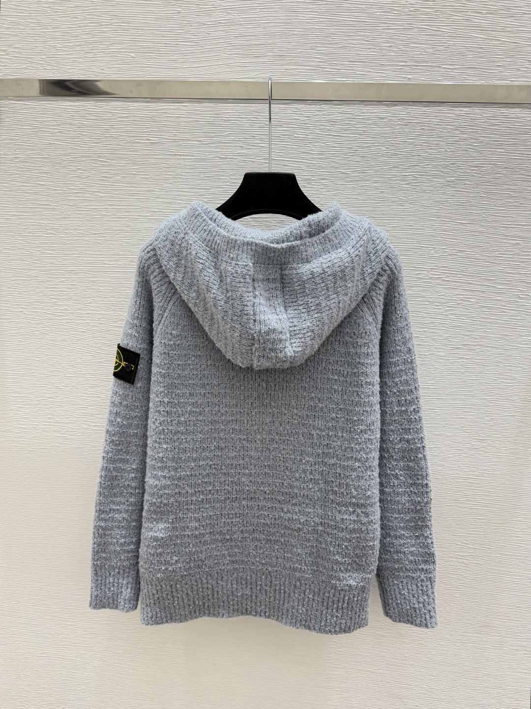 🆕ST家🆕  早秋新款  纯色简约连帽针织长袖开衫 颜色：蓝色 黑色 尺码：36.38.40      