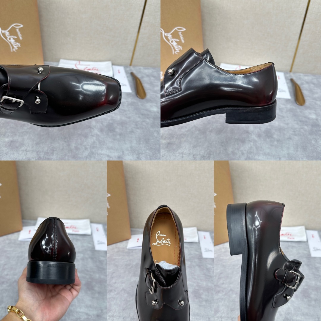 💋💍 CL 新品正装鞋皮鞋  Christia*  Loubouti*  红底鞋  GREGGO 男士牛