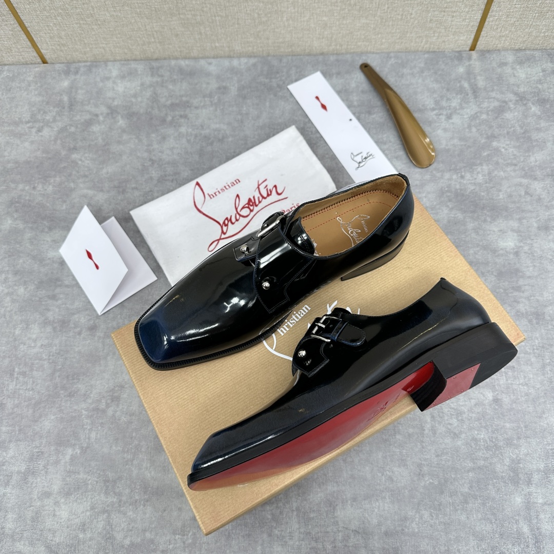 💋💍 CL 新品正装鞋皮鞋  Christia*  Loubouti*  红底鞋  GREGGO 男士牛