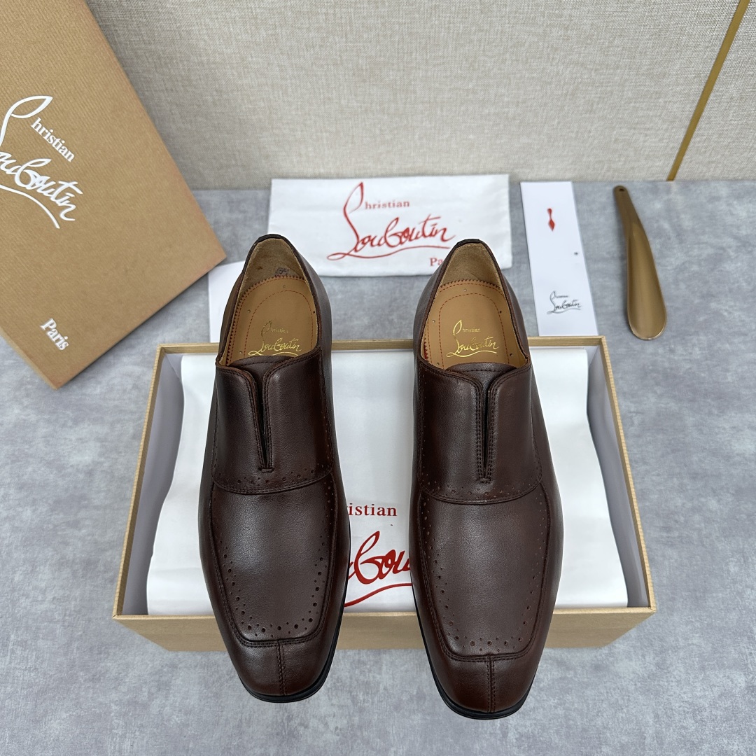 💋💍 CL 新品正装鞋皮鞋  Christia*  Loubouti*  红底鞋  GREGGO 男士牛