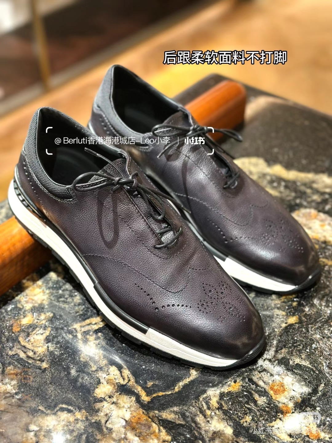 💋💍Berlut* 布鲁提 升级版第四代私模大底 Fast Track皮革运动鞋 官方 15,800