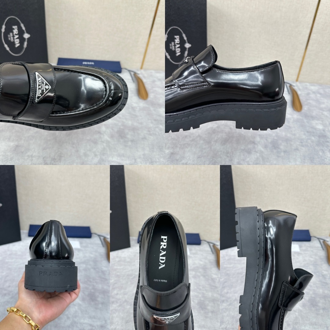💋💍P家 普拉-达 新品厚底鞋系列 Monolith 厚底乐福鞋 官方 9,600 采用进口开