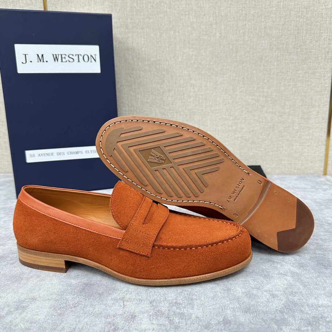 💋💍J.M.Westo*n  威士-顿    品牌经典 180 系列乐福鞋皮鞋   法国顶级皮鞋品牌  