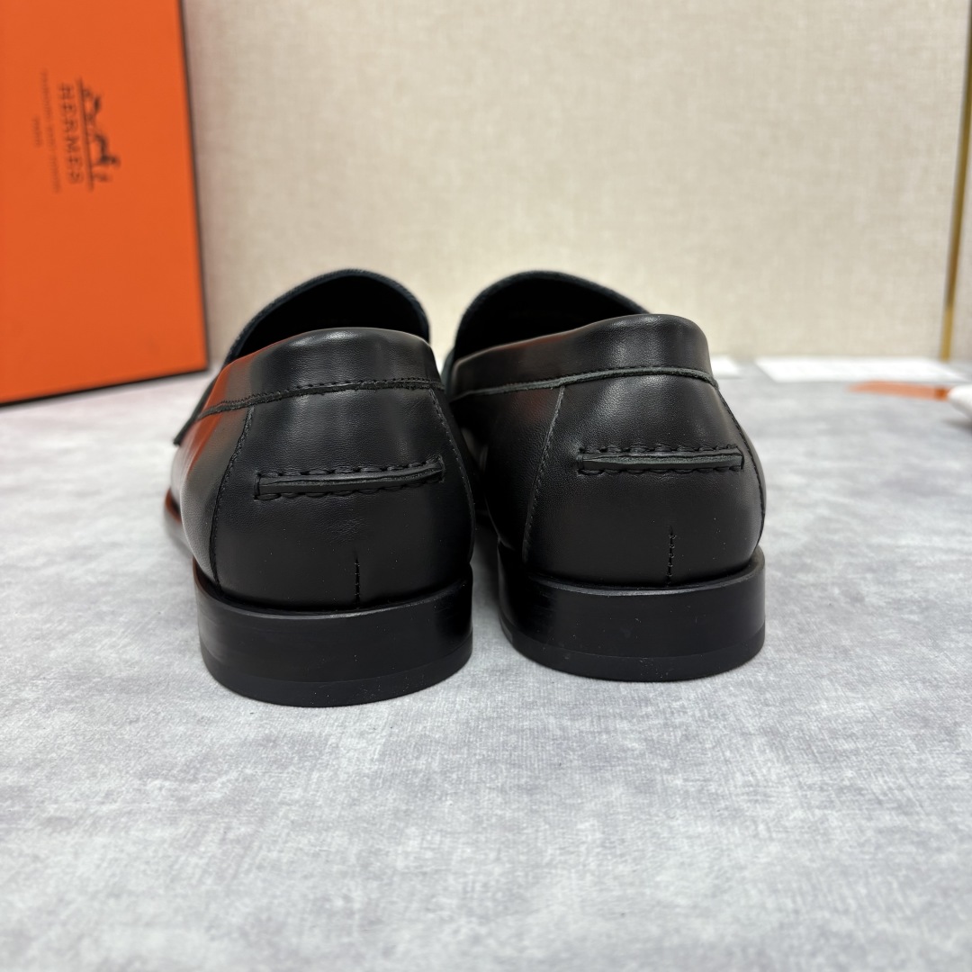 💋💍 H家  爱马-仕 Herme*  新品Destin 牛仔乐福鞋   官方 14,400  新款男士