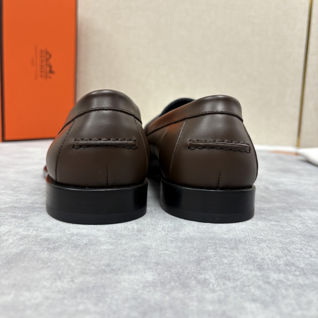 💋💍 H家 爱马-仕 Herme* 新品Destin 牛仔乐福鞋 官方 14,400 新款男士