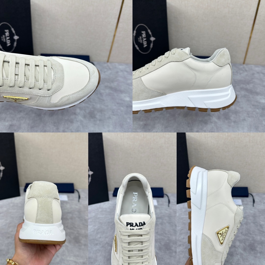 💋💍P家 普拉-达 PRA运动慢跑鞋新品  官方8,200 采用进口牛皮拼接打造 PRAX 1 运动鞋融