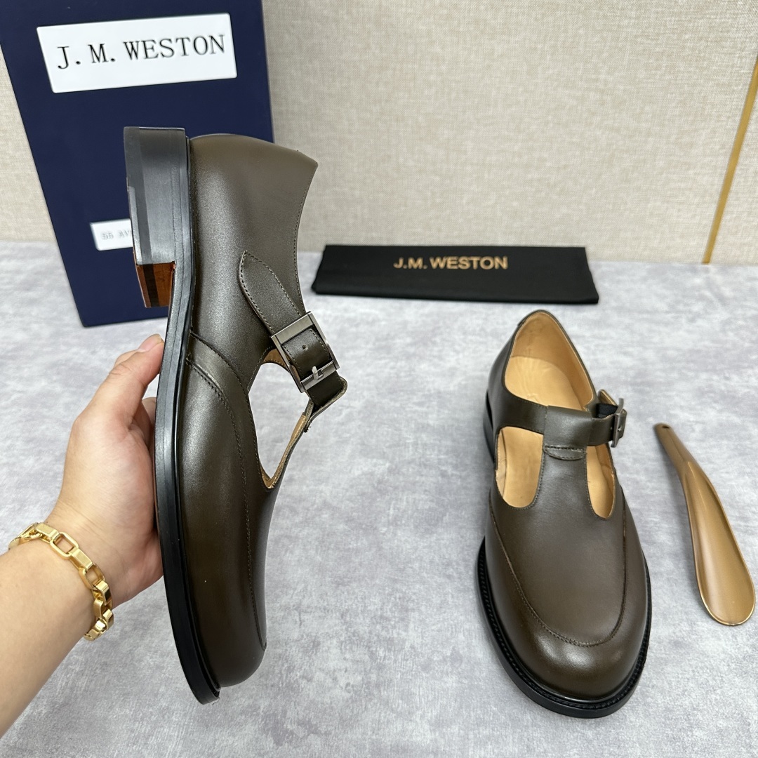 💋💍J.M.Westo*n 威士-顿 品牌经典 180 系列乐福鞋皮鞋 法国顶级皮鞋品牌