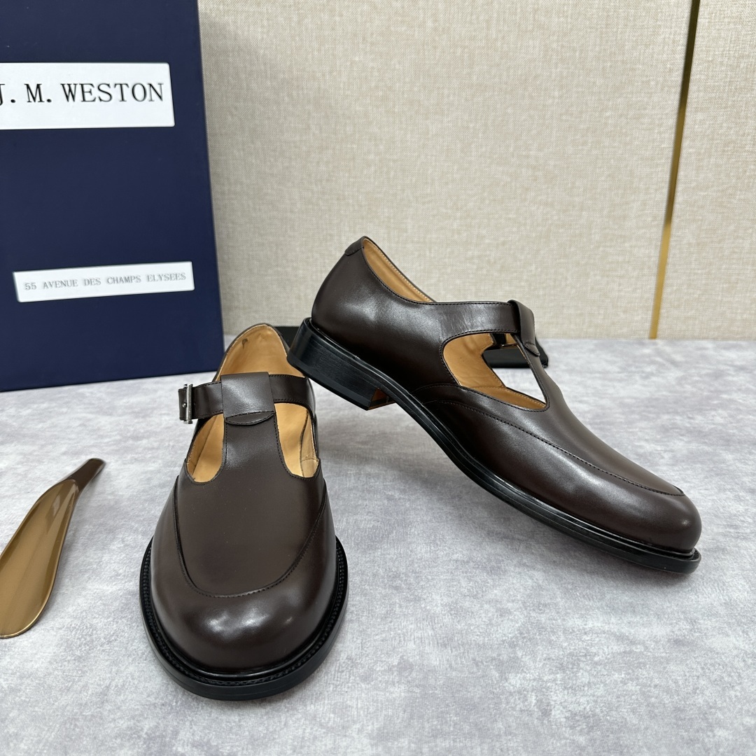 💋💍J.M.Westo*n 威士-顿 品牌经典 180 系列乐福鞋皮鞋 法国顶级皮鞋品牌