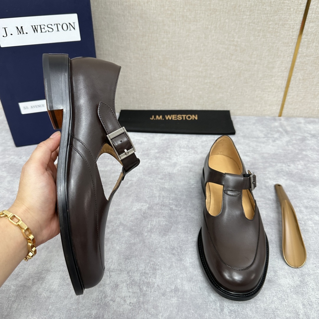 💋💍J.M.Westo*n 威士-顿 品牌经典 180 系列乐福鞋皮鞋 法国顶级皮鞋品牌