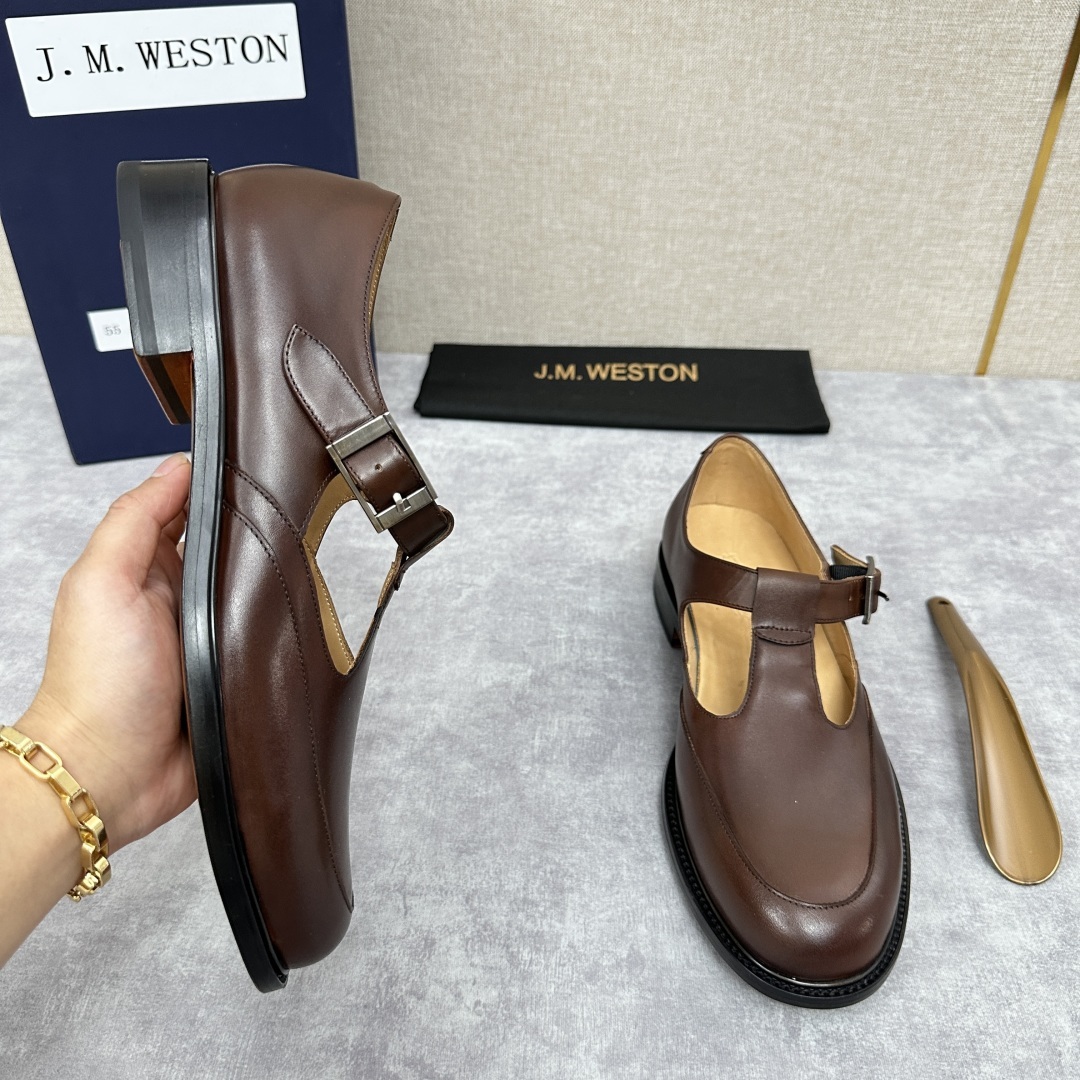 💋💍J.M.Westo*n 威士-顿 品牌经典 180 系列乐福鞋皮鞋 法国顶级皮鞋品牌