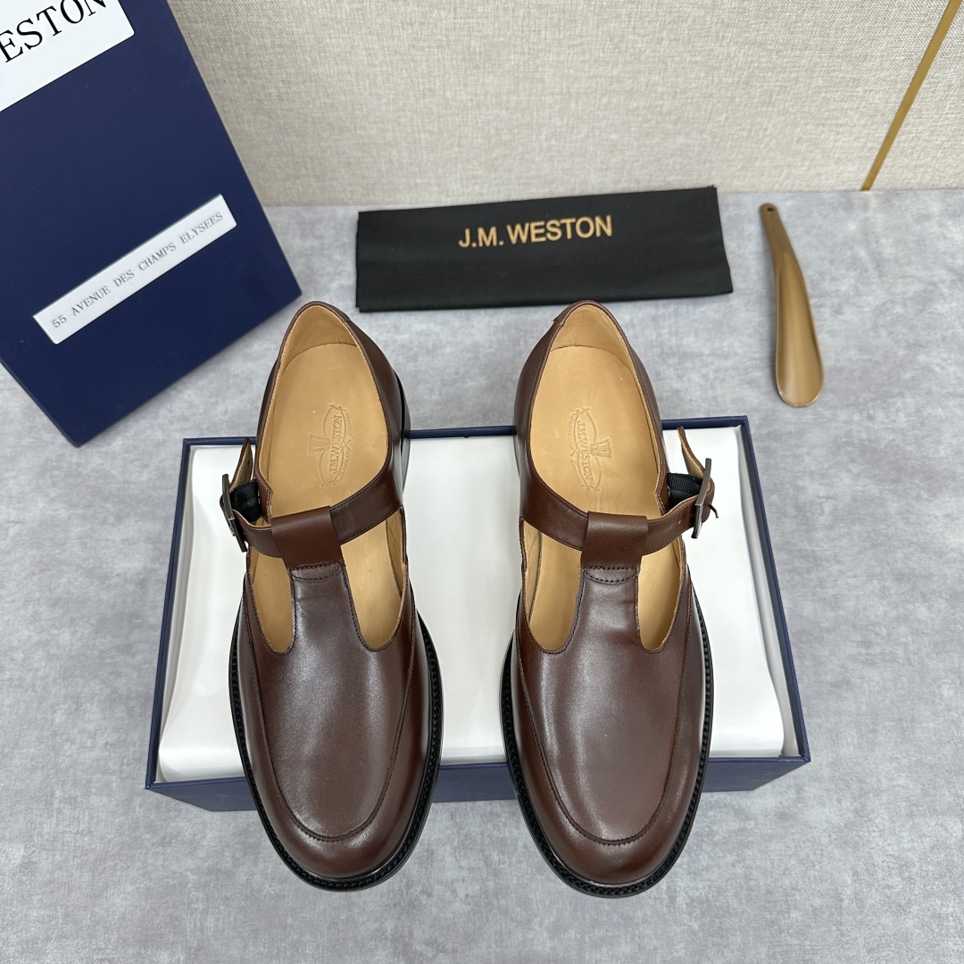 💋💍J.M.Westo*n 威士-顿 品牌经典 180 系列乐福鞋皮鞋 法国顶级皮鞋品牌