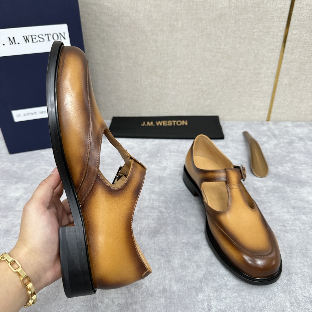 💋💍J.M.Westo*n 威士-顿 品牌经典 180 系列乐福鞋皮鞋 法国顶级皮鞋品牌