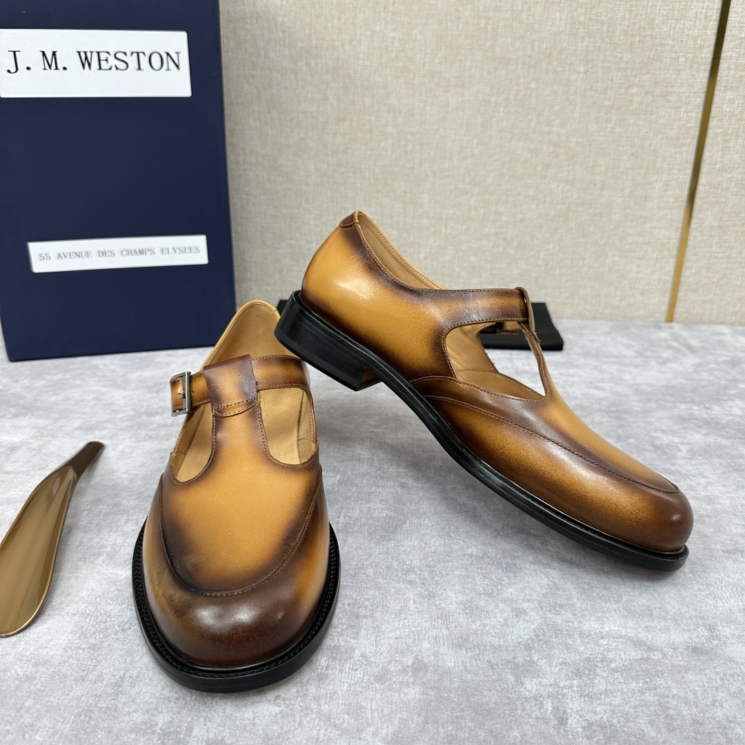 💋💍J.M.Westo*n 威士-顿 品牌经典 180 系列乐福鞋皮鞋 法国顶级皮鞋品牌