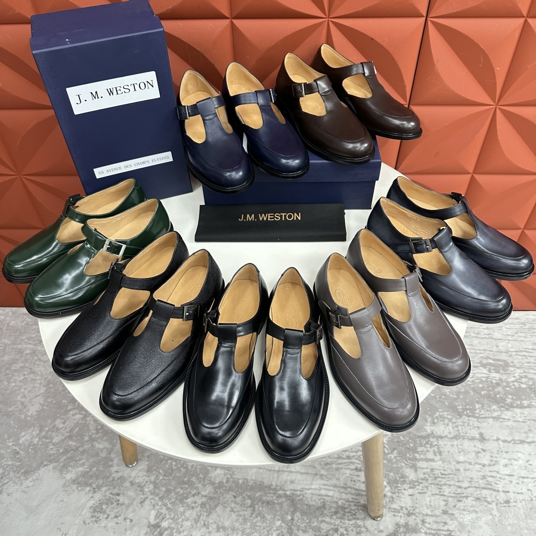 💋💍J.M.Westo*n 威士-顿 品牌经典 180 系列乐福鞋皮鞋 法国顶级皮鞋品牌