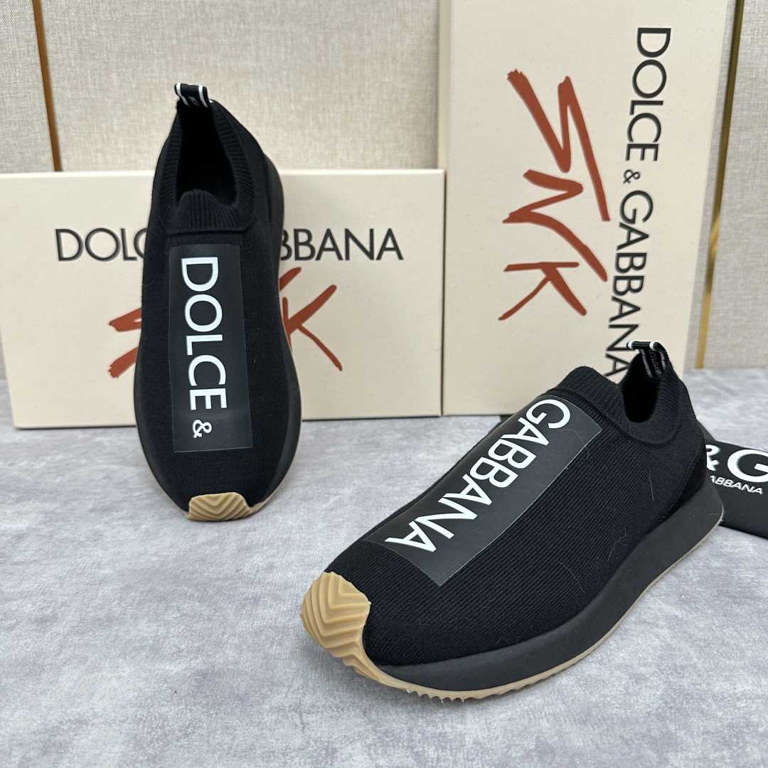 💋💍DG 家新品   Dolce &Gabban*  杜嘉～班纳  Cushion 运动乐福鞋，飞织印花
