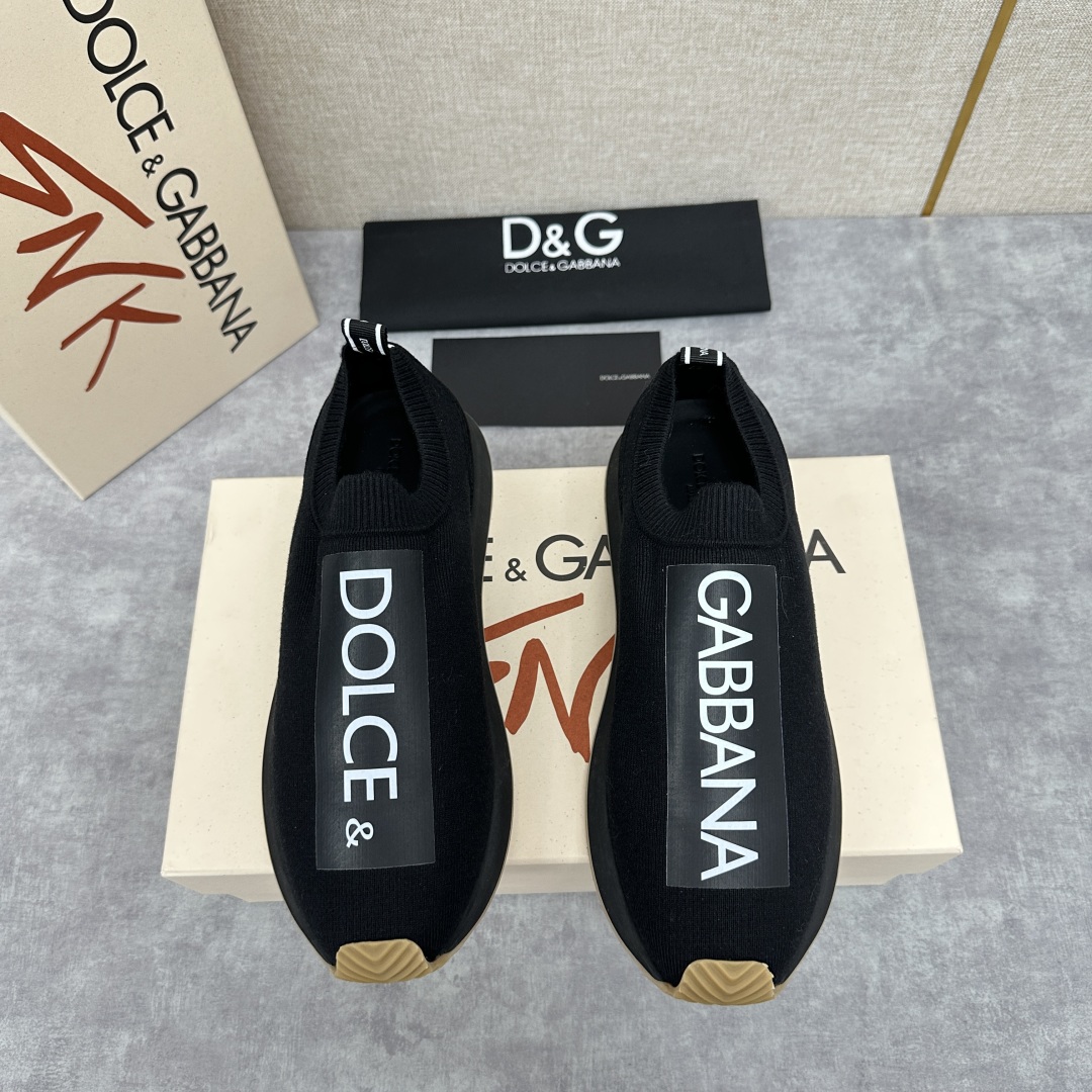 💋💍DG 家新品   Dolce &Gabban*  杜嘉～班纳  Cushion 运动乐福鞋，飞织印花